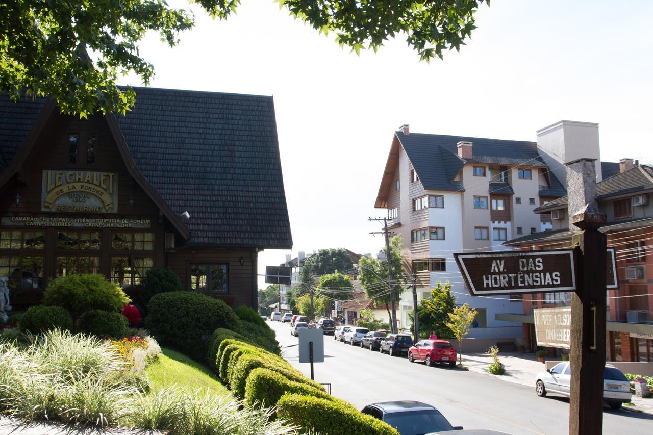 Otima Localizacao E Vista Da Cidade Gramado Esterno foto